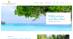 Desktop Screenshot of curacao-frangipani-apartments.de