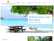 Tablet Screenshot of curacao-frangipani-apartments.de